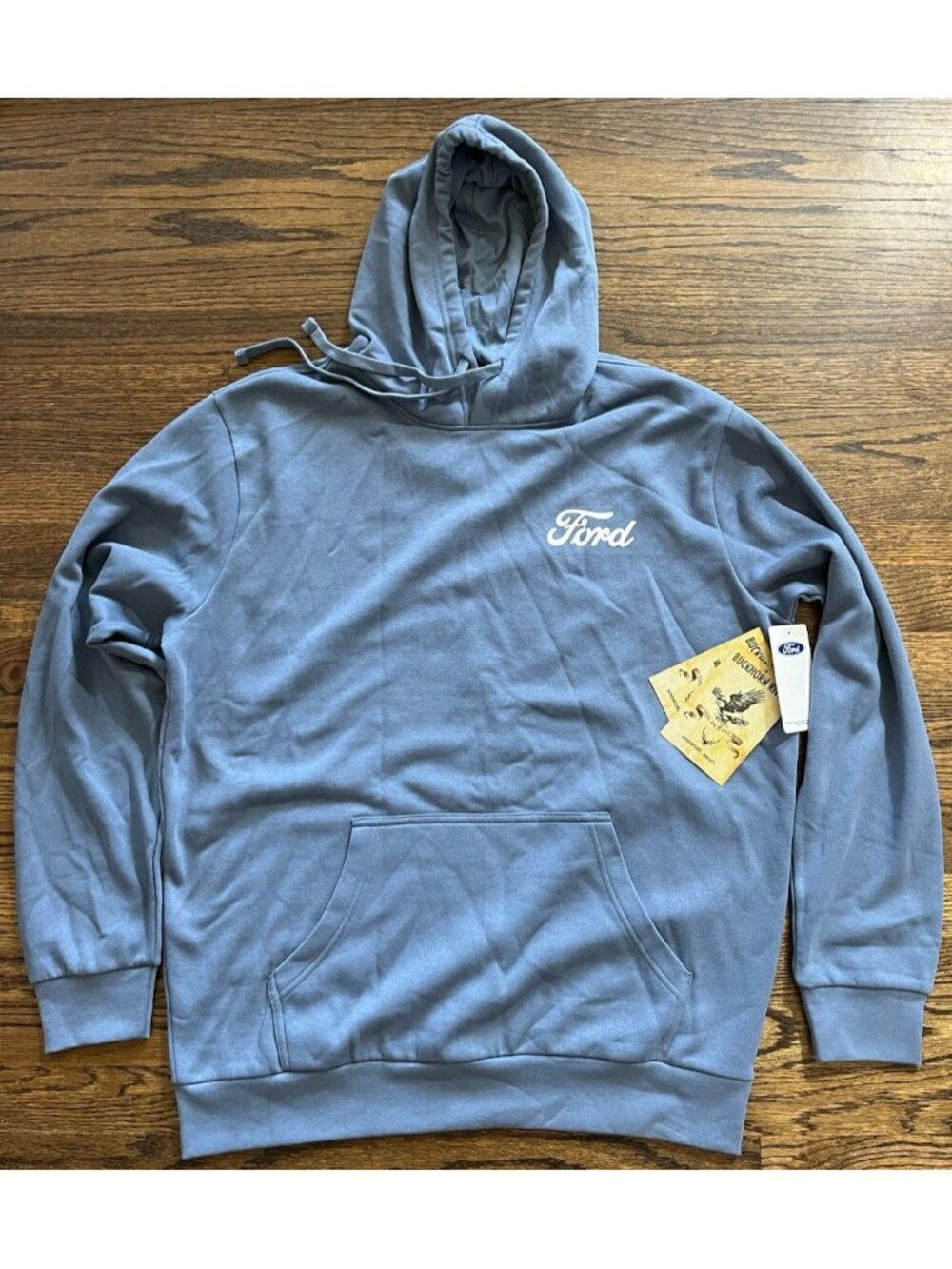 Ford Bronco 1967 Vintage Graphic Pullover Blue Hoodie Men’s Size Large NWT - Picture 4 of 11